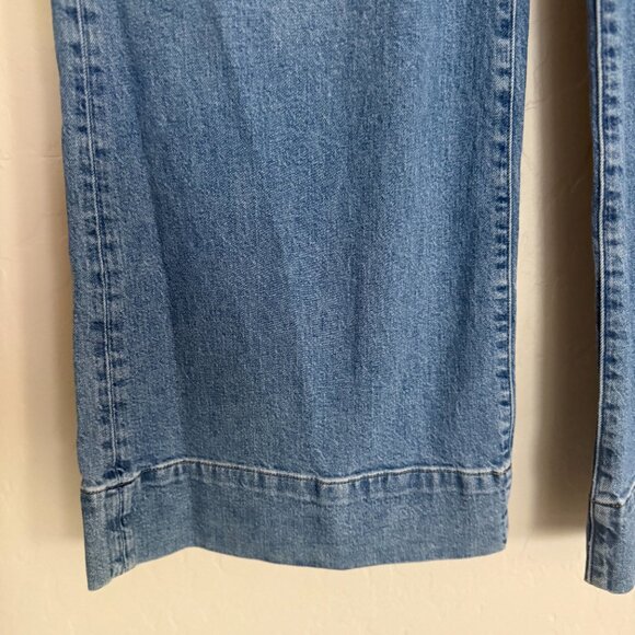 J Crew '96 Curvy Wide Leg Denim Trouser Jeans Medium Wash Women's Size 32 / 14 - Picture 6 of 7